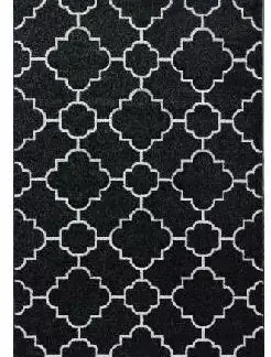 Teppich Trend schwarz, 80 x 150 cm
