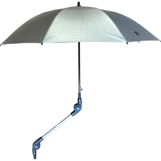 Rollatorschirm klappbar silber