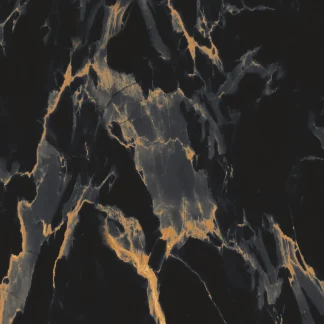 Bodenfliese Feinsteinzeug Marquina Gold 120 x 240 cm schwarz