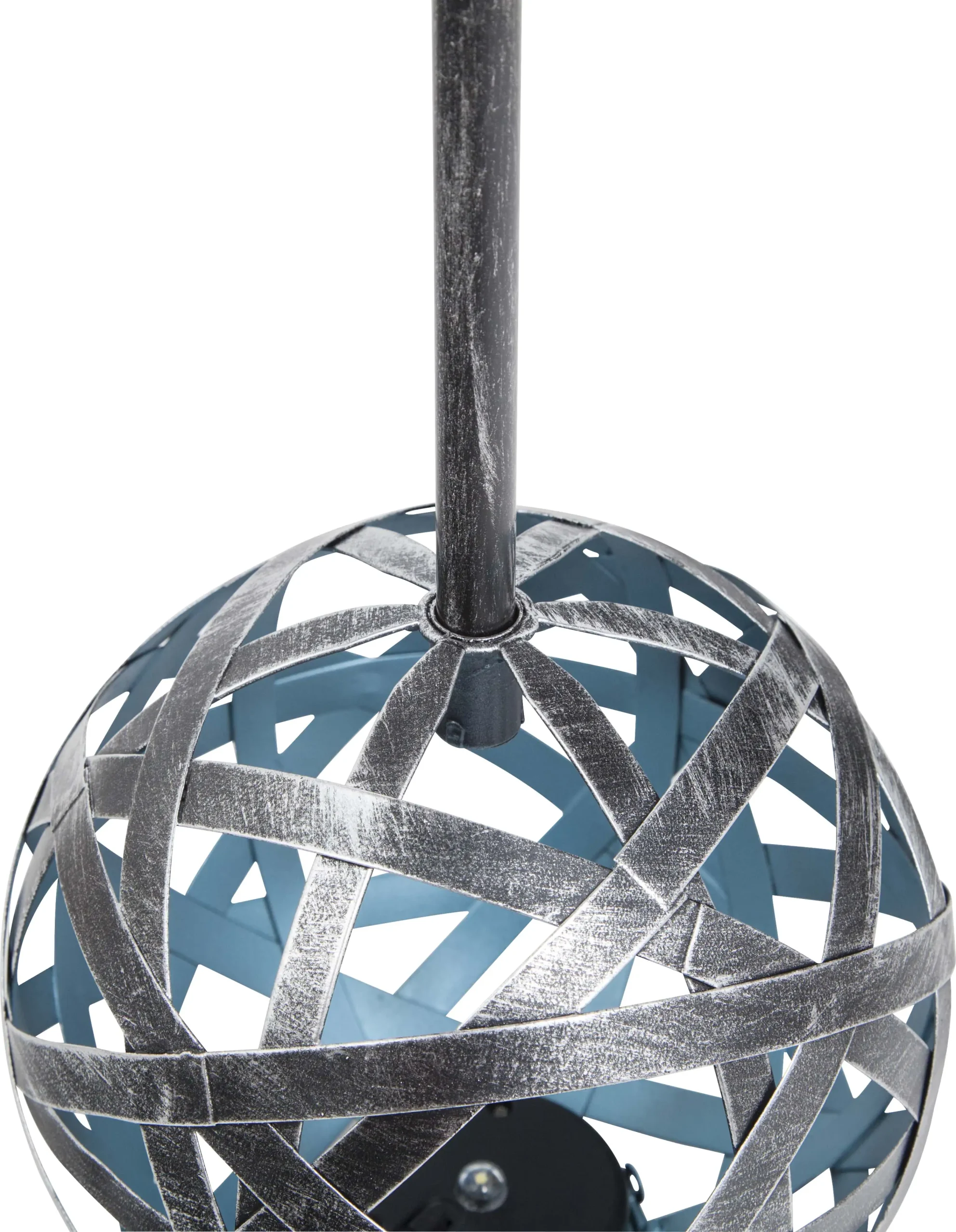 TrendLine LED Solarkugel silber-blau 18 cm mit Erdspieß
