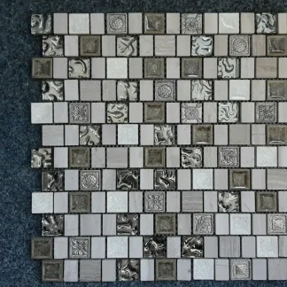 Mosaikfliese Vesta 30 x 30 cm weiß