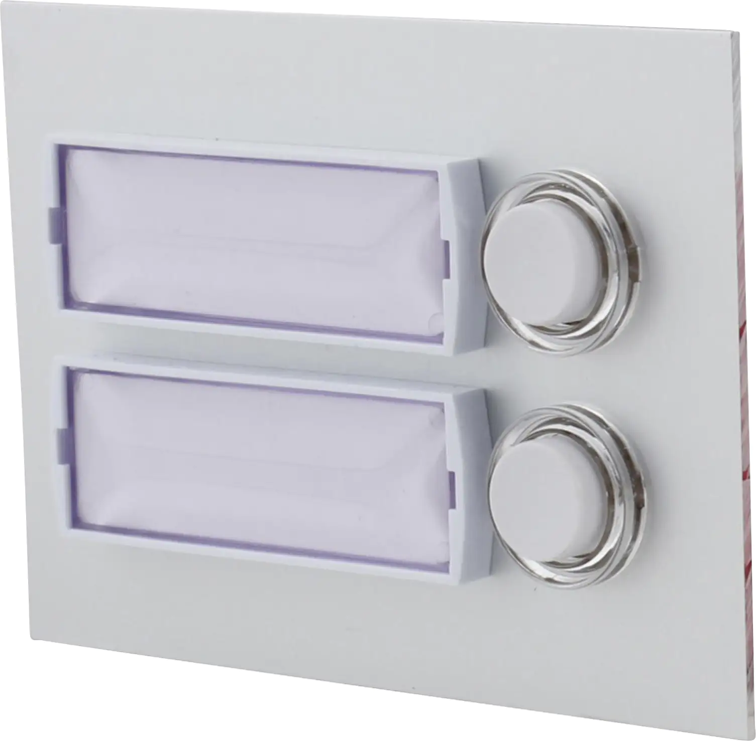 FRIEDLAND Klingel-Taster 2-fach Unterputz mit Licht Alu