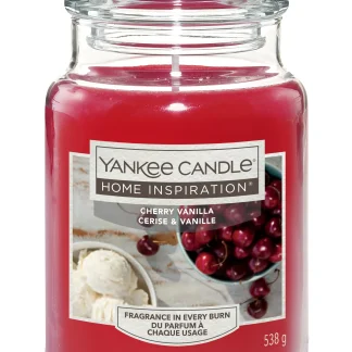 Yankee Candle Duftkerze Großes Glas Cherry Vanilla 538 g, rot