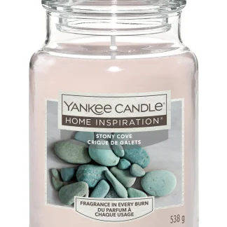 Yankee Candle Duftkerze Großes Glas Stony Cove 538 g, grau