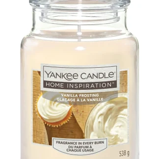 Yankee Candle Duftkerze Großes Glas Vanilla Frosting 538 g, creme