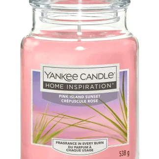 Yankee Candle Duftkerze Großes Glas Pink Island Sunset 538 g, rosa