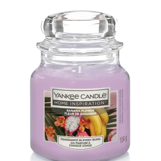 Yankee Candle Duftkerze Kleines Glas Banana Flower 104 g, lila