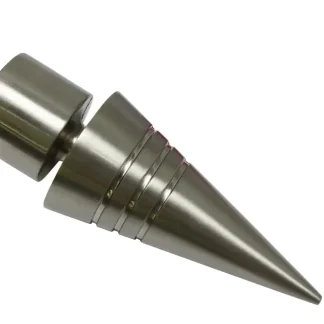 Gardinia Endknopf Spitze zu Stilprogramm Chicago, Ø 20 mm edelstahl-optik