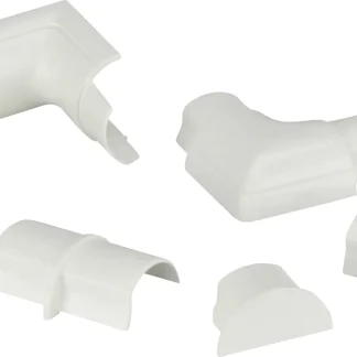 Unitec Design Kabelkanalset 30 x 15 mm Set (3x 1m) 10 teilig, weiß