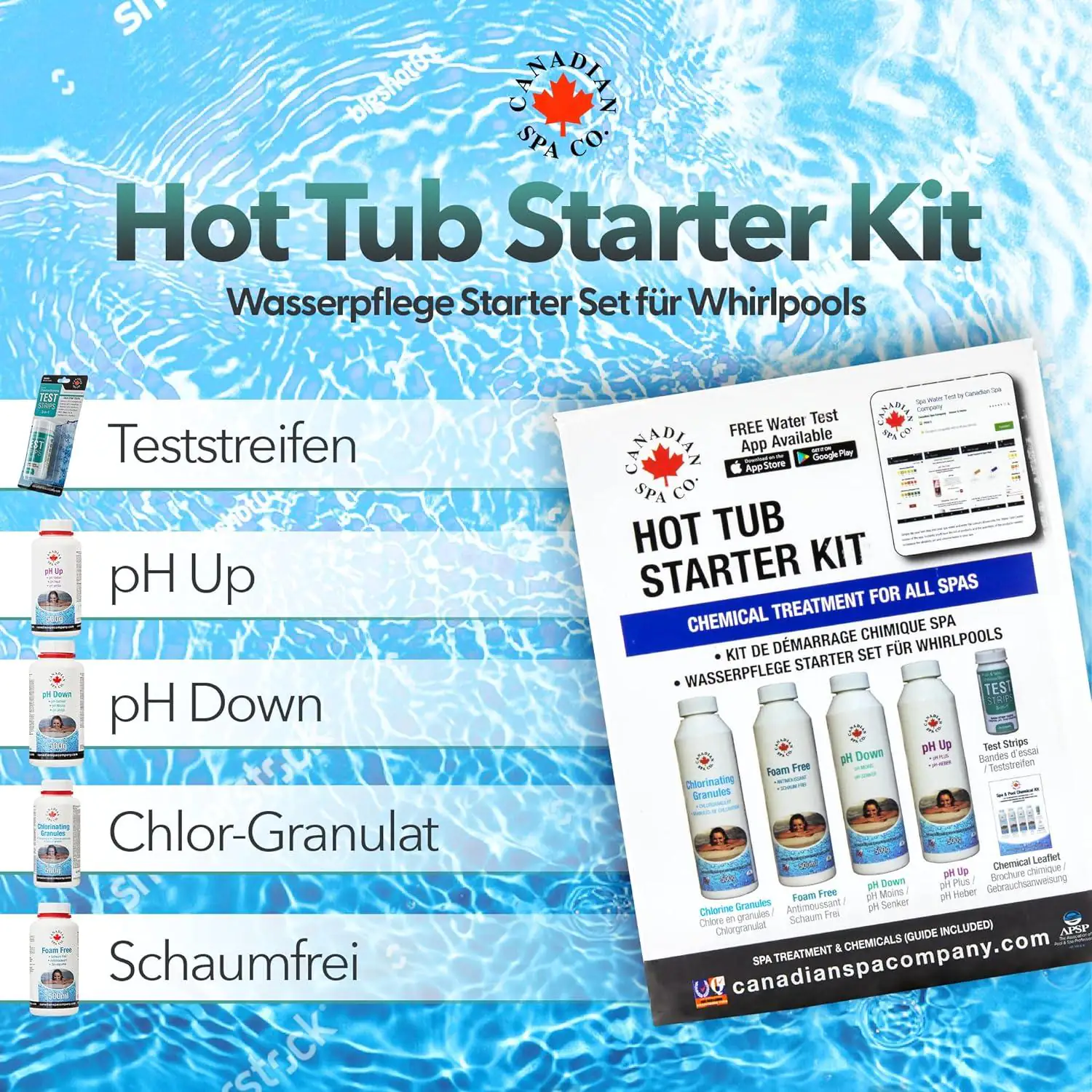 Canadian Spa Wasserpflege Anfängerset Whirlpoolchemie