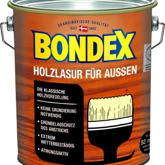 Bondex Holzlasur für Außen 4 L eiche hell