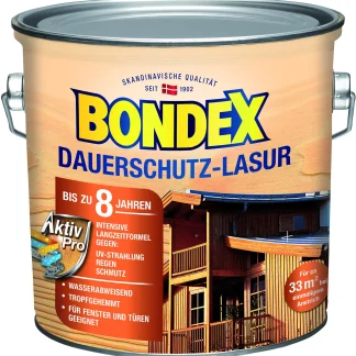 Bondex Dauerschutz Lasur 2,5 L ebenholz