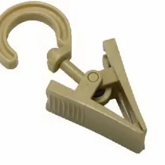 Gardinia Haken mit Klammer natur