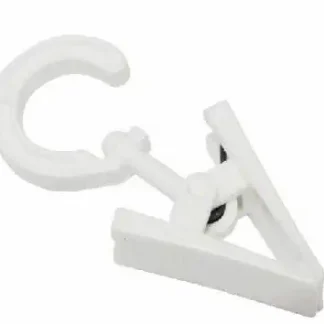 Gardinia Haken mit Klammer weiss weiß