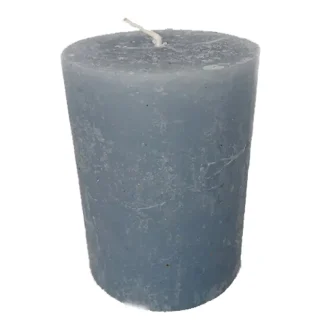 House of Rustic Kerze 9 cm graublau