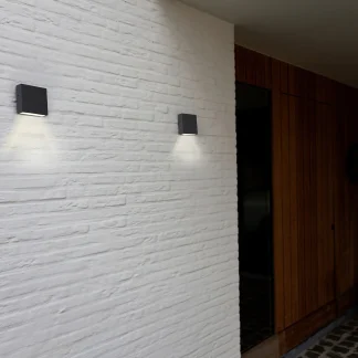 Lutec LED Außenwandleuchte Gemini XF anthrazit IP54