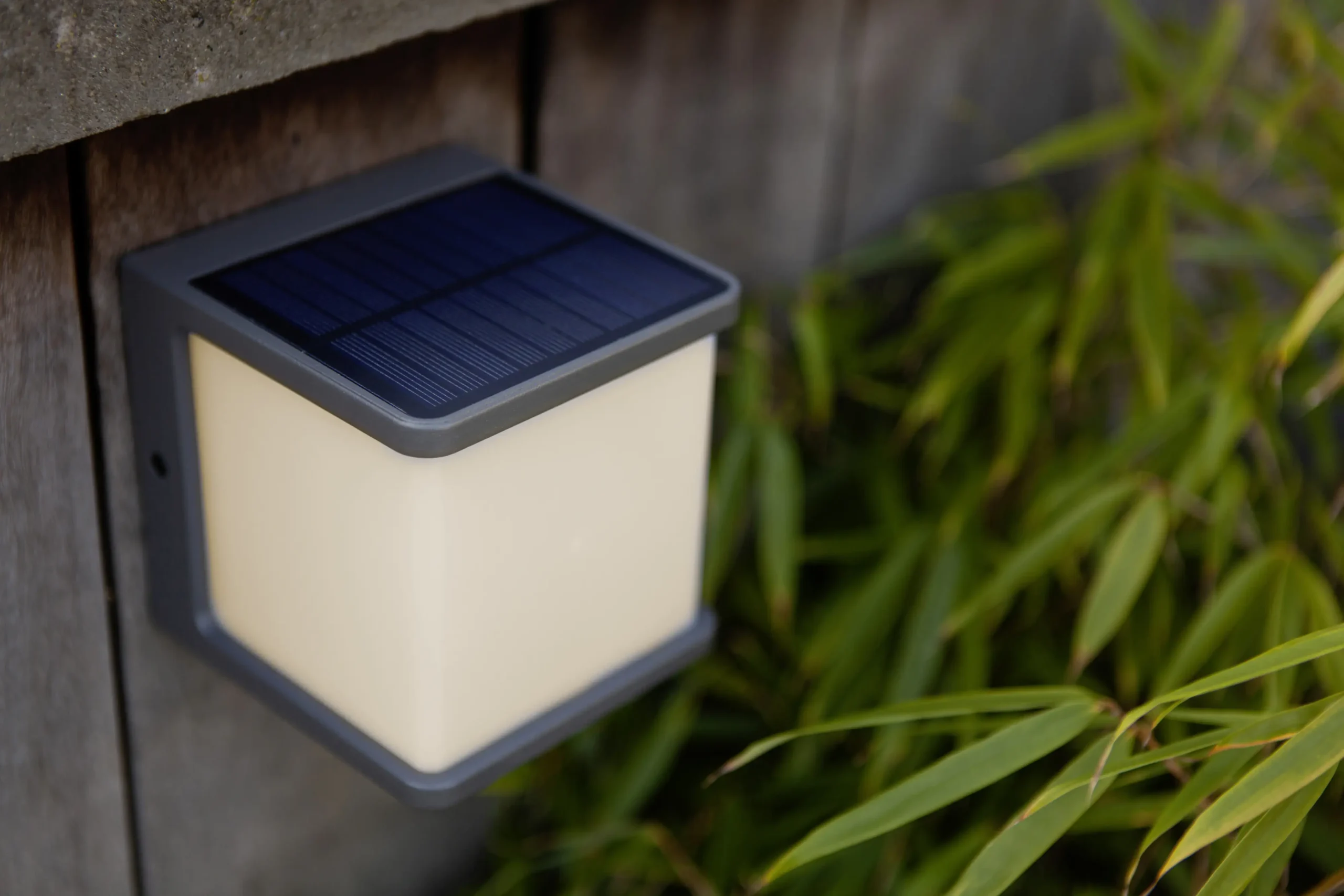 Lutec LED Außenleuchte Solar Doblo 11 x 11 cm 8 W Bewegungsmelder