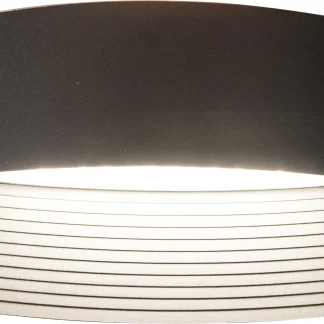 Lutec LED Außenwandleuchte Lotus anthrazit IP54 Up- & Downlight