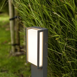 Lutec LED Wegeleuchte Qubo anthrazit IP54