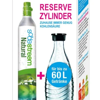 Sodastream Reservezylinder mit Glaskaraffe