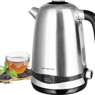 Emerio Wasserkocher WK-1246581, 1,7 Liter, 2200 Watt, edelstahl