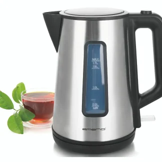 Emerio Wasserkocher WK-122829, 1,7 Liter, 2200 Watt, edelstahl