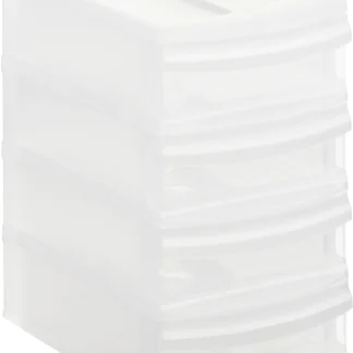 Rotho Schubladenbox Tower Systemix XS 4 Schübe transparent