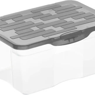 Rotho Aufbewahrungsbox Ranger A5 4,2 L transparent/anthrazit