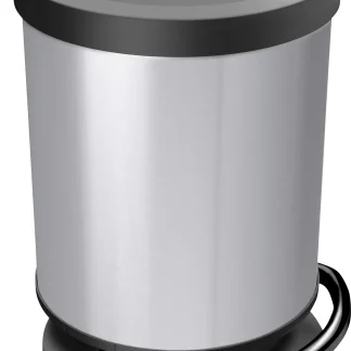 Rotho Treteimer Paso 20 L rund metallic silber