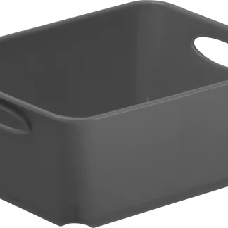 Rotho Aufbewahrungsbox Living 0,5 L anthrazit 14,6 x 11,4 x 6 cm
