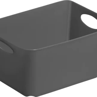 Rotho Aufbewahrungsbox Living 1,5 L anthrazit 18 x 13,4 x 9 cm