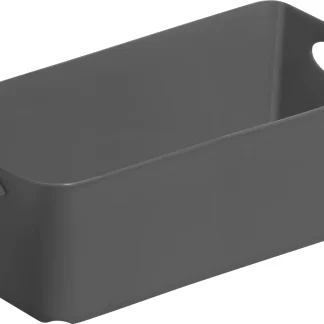 Rotho Aufbewahrungsbox Living 2 L anthrazit 25,2 x 13,4 x 9 cm
