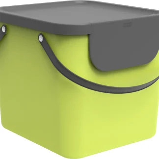 Rotho Mülltrennungssystem Albula 40 L limegrün Recyclingbehälter