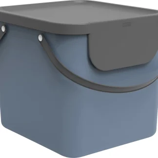 Rotho Mülltrennungssystem Albula 40 L horizon blue Recyclingbehälter