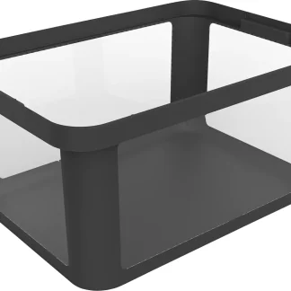 Rotho Aufbewahrungsbox Albris 45 L schwarz 55,5 x 39 x 26,5 cm