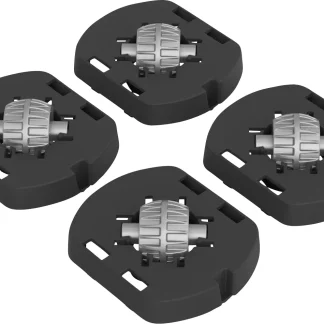 Rotho Fussadapter mit Rollen für Box Albris 45 L schwarz 17 x 14 x 3 cm