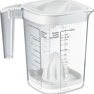 Rotho Back-Messbecher Loft 1,5 L Deckel weiß