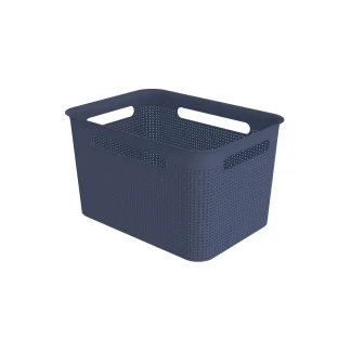 Rotho Wäschebox Brisen, 16 l iris blau