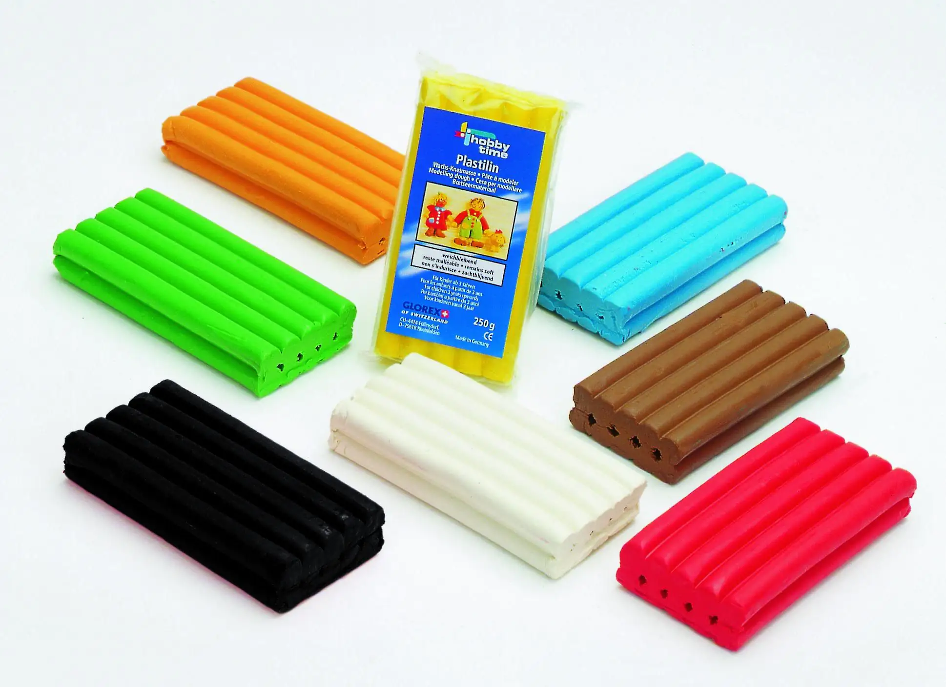 Glorex Plastilin 250 g, weiß