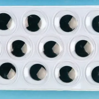 Glorex Wackelaugen rund 12mm, 26 Stück