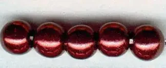 Glorex Wachs Perlen 6 mm 60 Stück, weinrot
