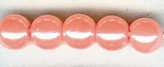 Glorex Wachs Perlen 6 mm 60 Stück, hellrosa