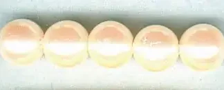 Glorex Wachs Perlen 6 mm 60 Stück, kultur