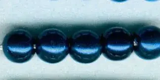 Glorex Wachs Perlen 6 mm 60 Stück, marine