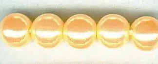 Glorex Wachs Perlen 6 mm 60 Stück, hellgelb