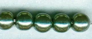 Glorex Wachs Perlen 6 mm 60 Stück, tanne