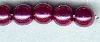 Glorex Wachs Perlen 6 mm 60 Stück, lila