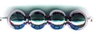 Metallic-Glorex Perle 10 mm 10 Stück, silberfarben