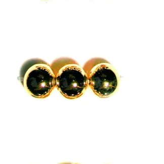 Metallic-Glorex Perle 10 mm 10 Stück, goldfarben