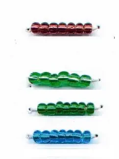 Glorex Rocailles Silbereinzug 2,6 mm 17 g, lapis